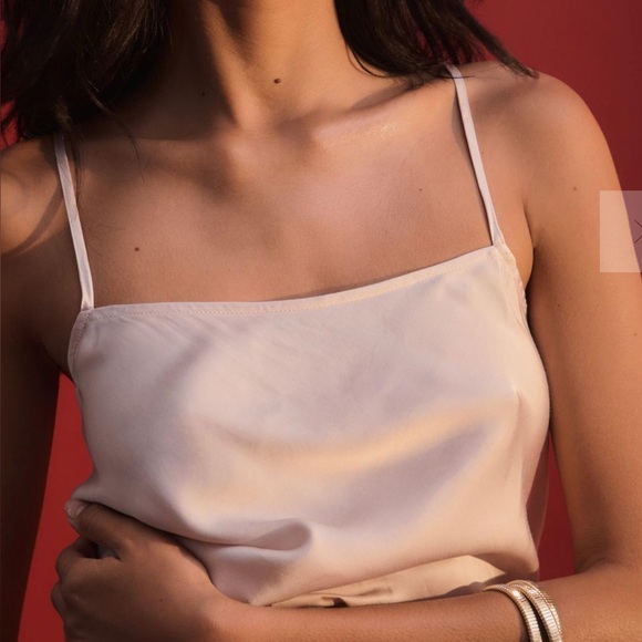 Anthropologie Tops - Anthropologie Easy Silky Cami Slip Tank Top in Light Sand Size XL